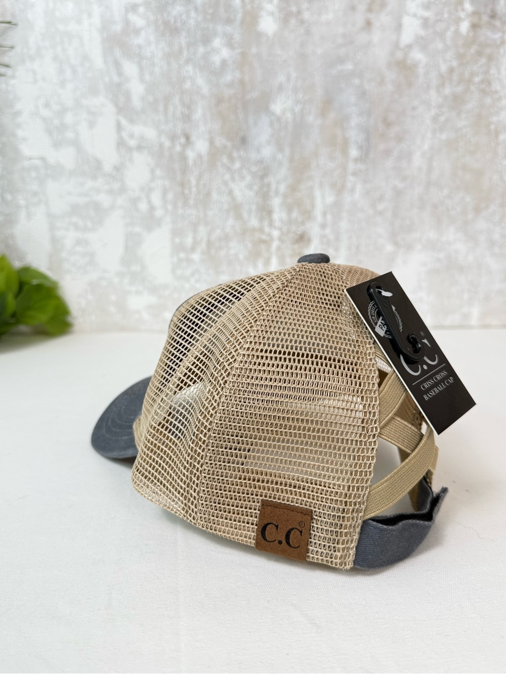 Wildlife Embroidered Trucker Hat - Gray and Tan Mesh - Picture 5 of 5
